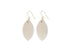 Golden Girls Champagne Leather Earrings