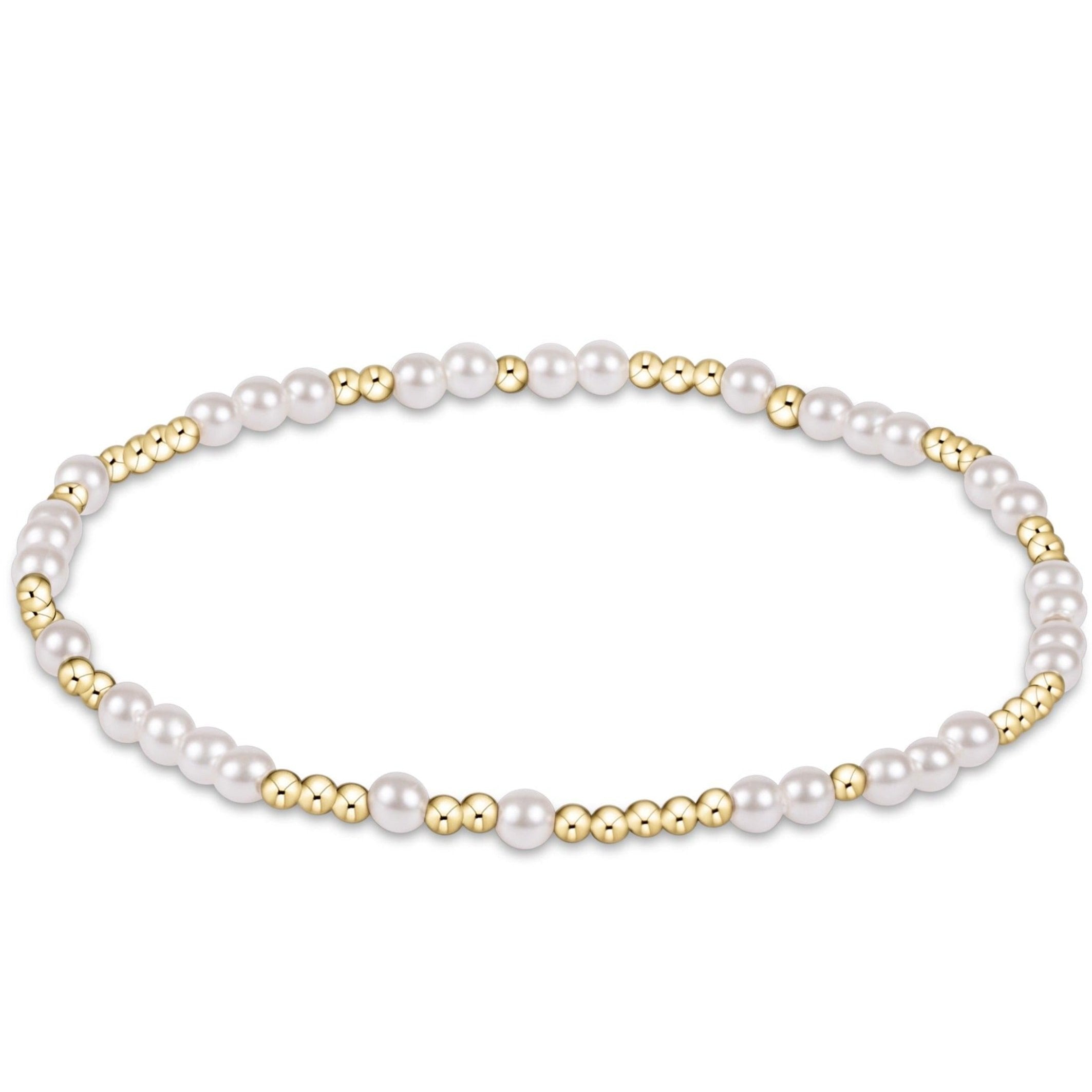 Blissful Pearl 3mm Bracelet by enewton
