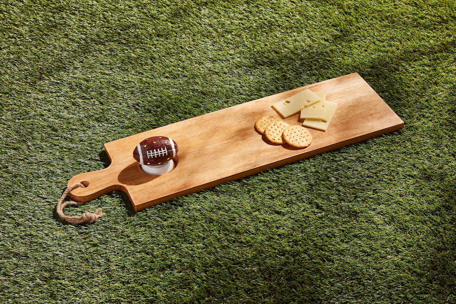 FOOTBALL LIGHT UP SITTER BY MUD PIE