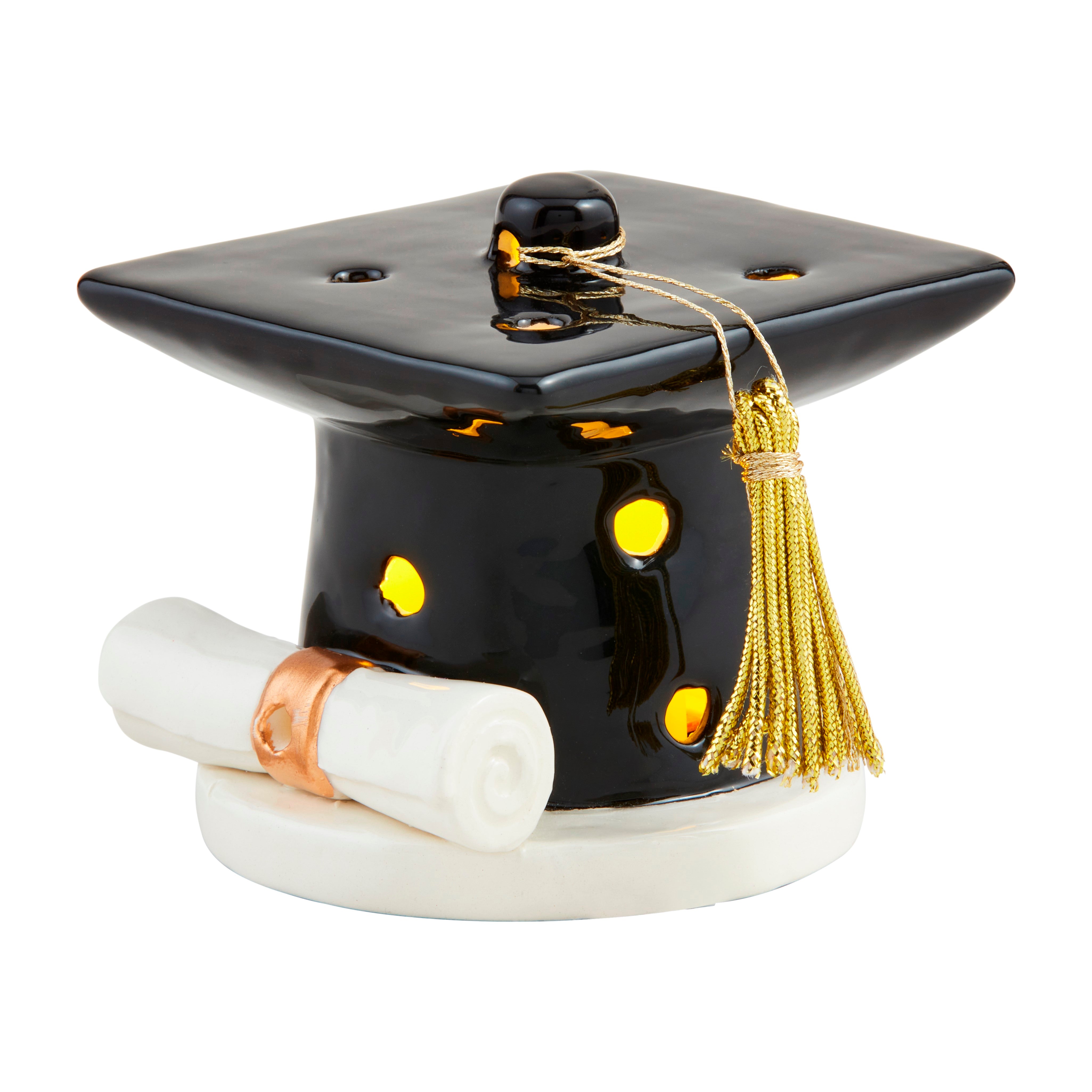 Grad Cap Light-Up Sitter By Mud Pie
