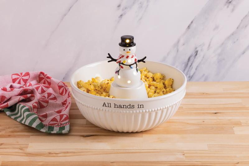 Snowman Light-Up Sitter BY MUD PIE