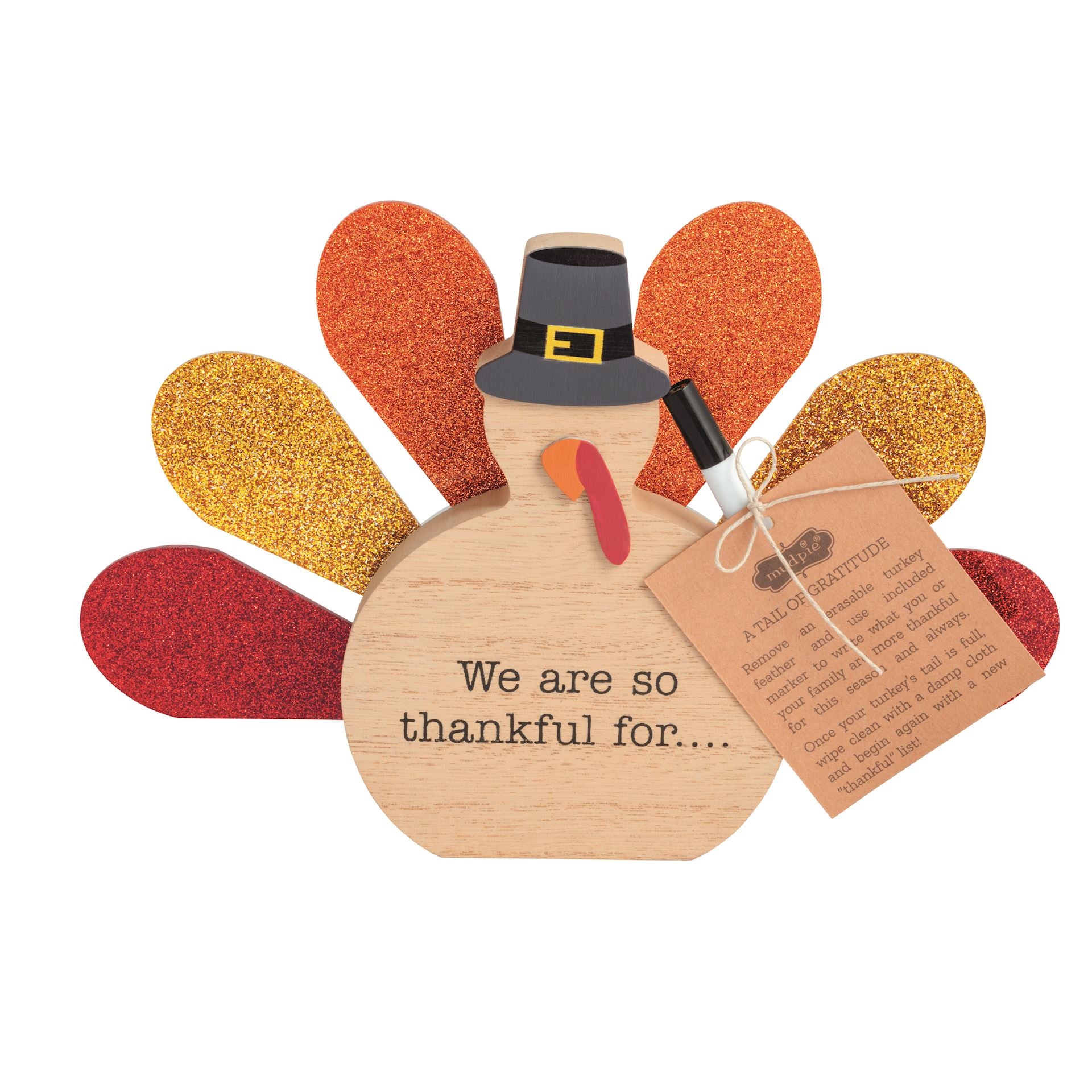 Tail Of Gratitude Turkey Set by Mud Pie