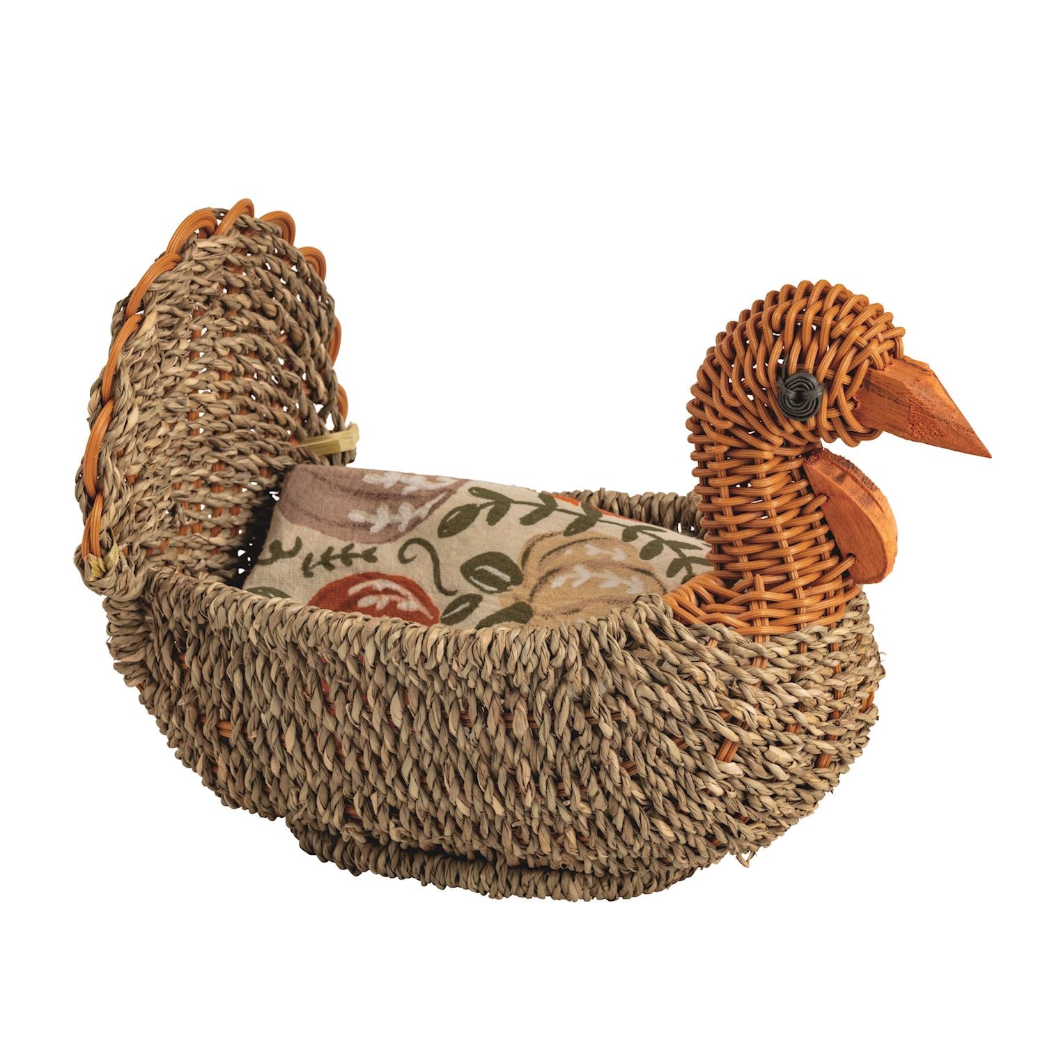 Turkey Basket & Towel Set By Mud Pie