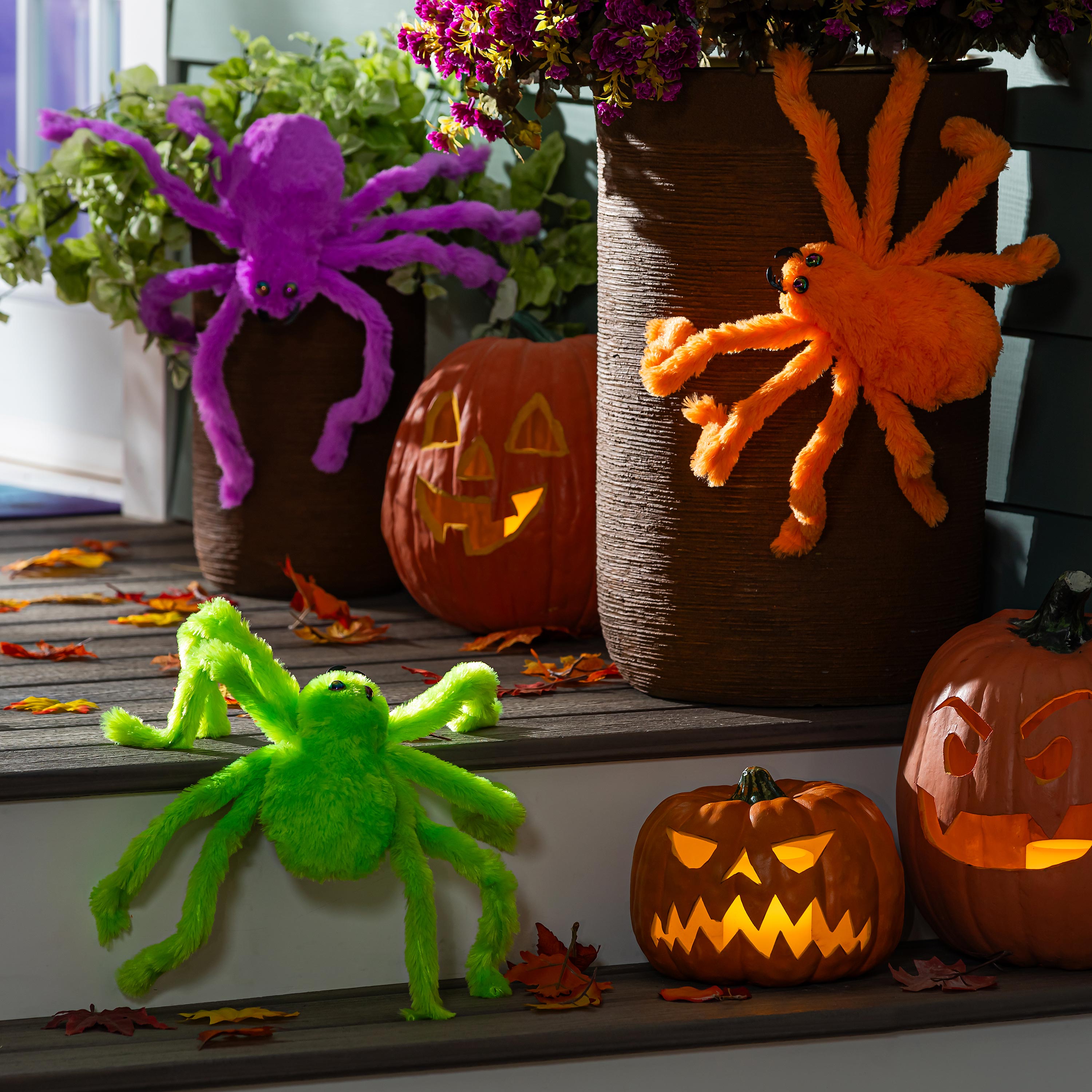 Colorful Creepy Spiders, 3 Asst.