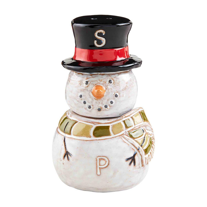 Snowman Salt & Pepper Shaker Set BY MUD PIE
