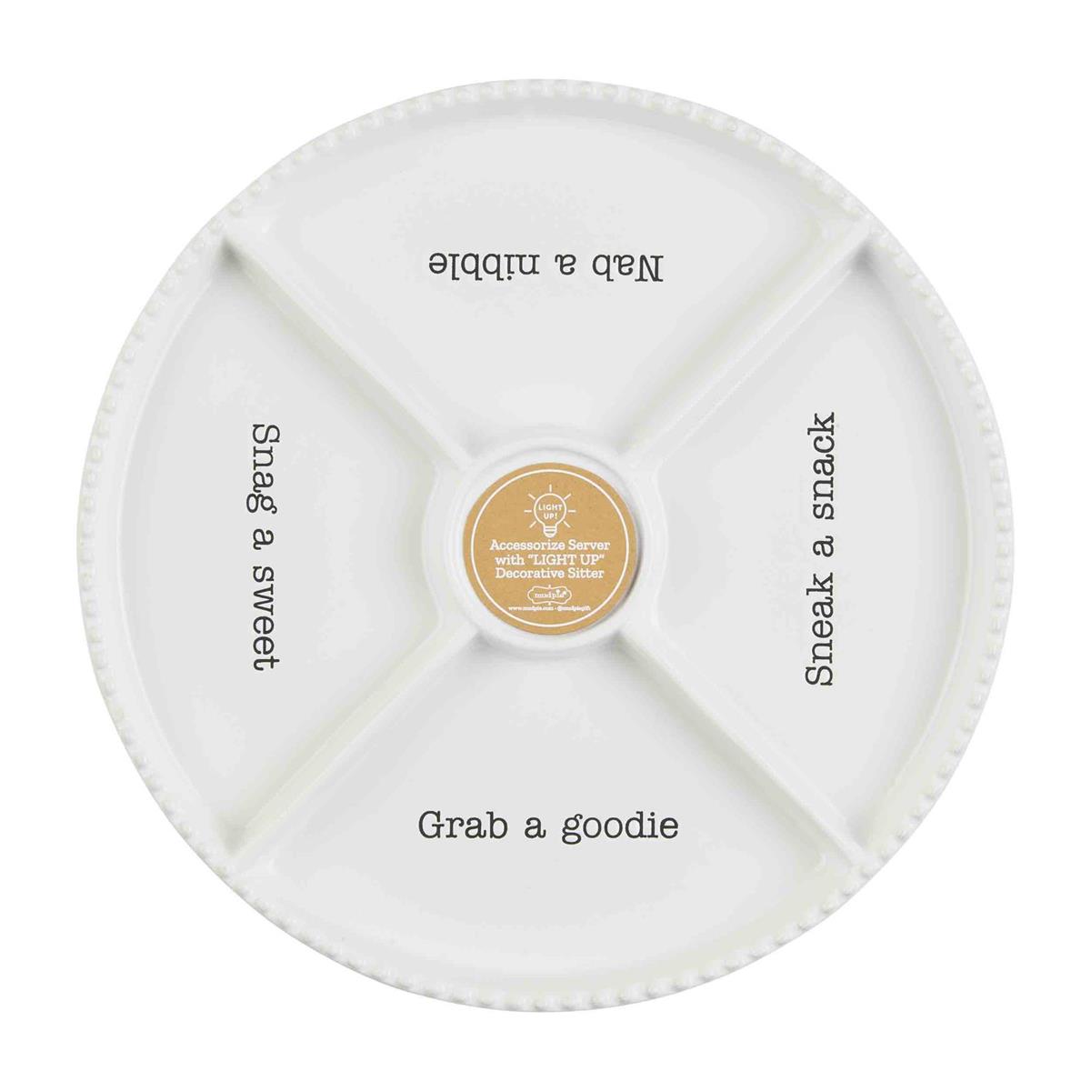 SNACK DIVIDED TRAY BY MUD PIE - A. Dodson's