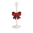 Bow Glass Taper Holder By Mud Pie