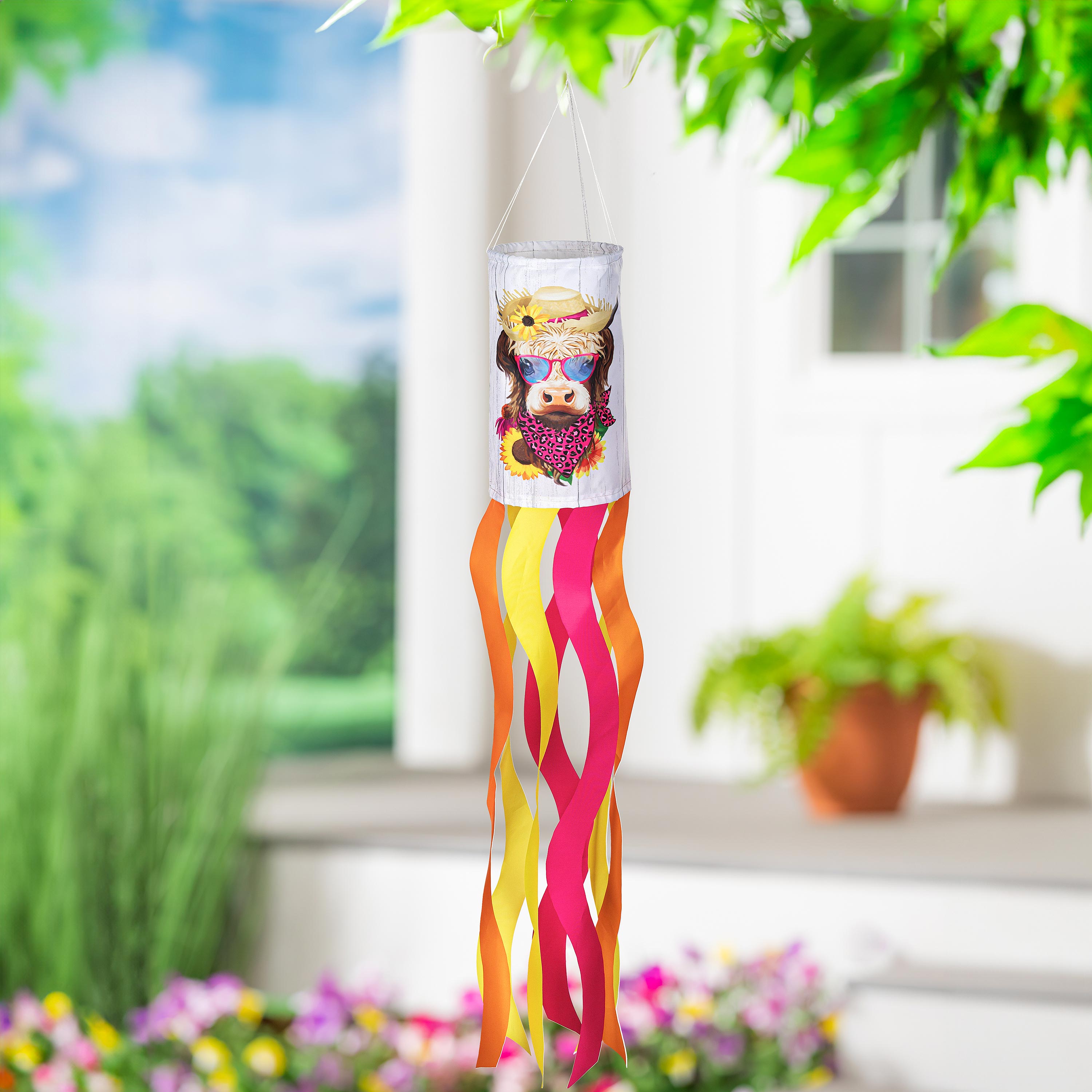 Summer Highland Cow Windsock