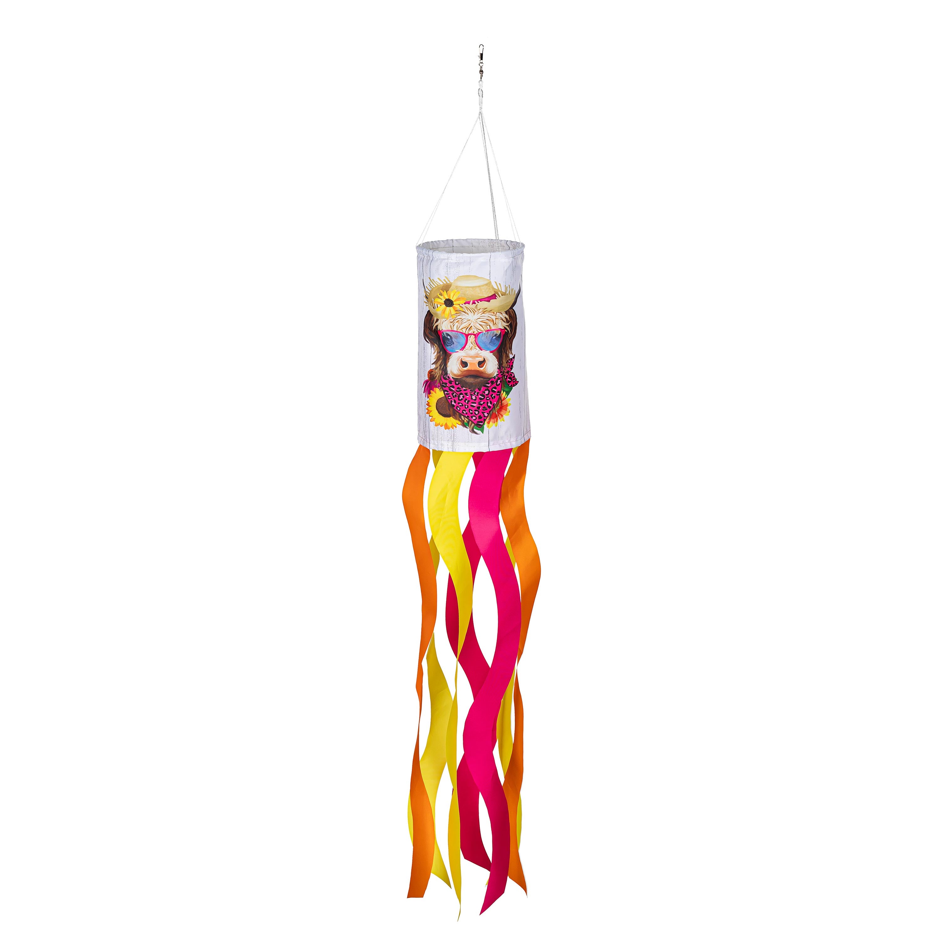 Summer Highland Cow Windsock