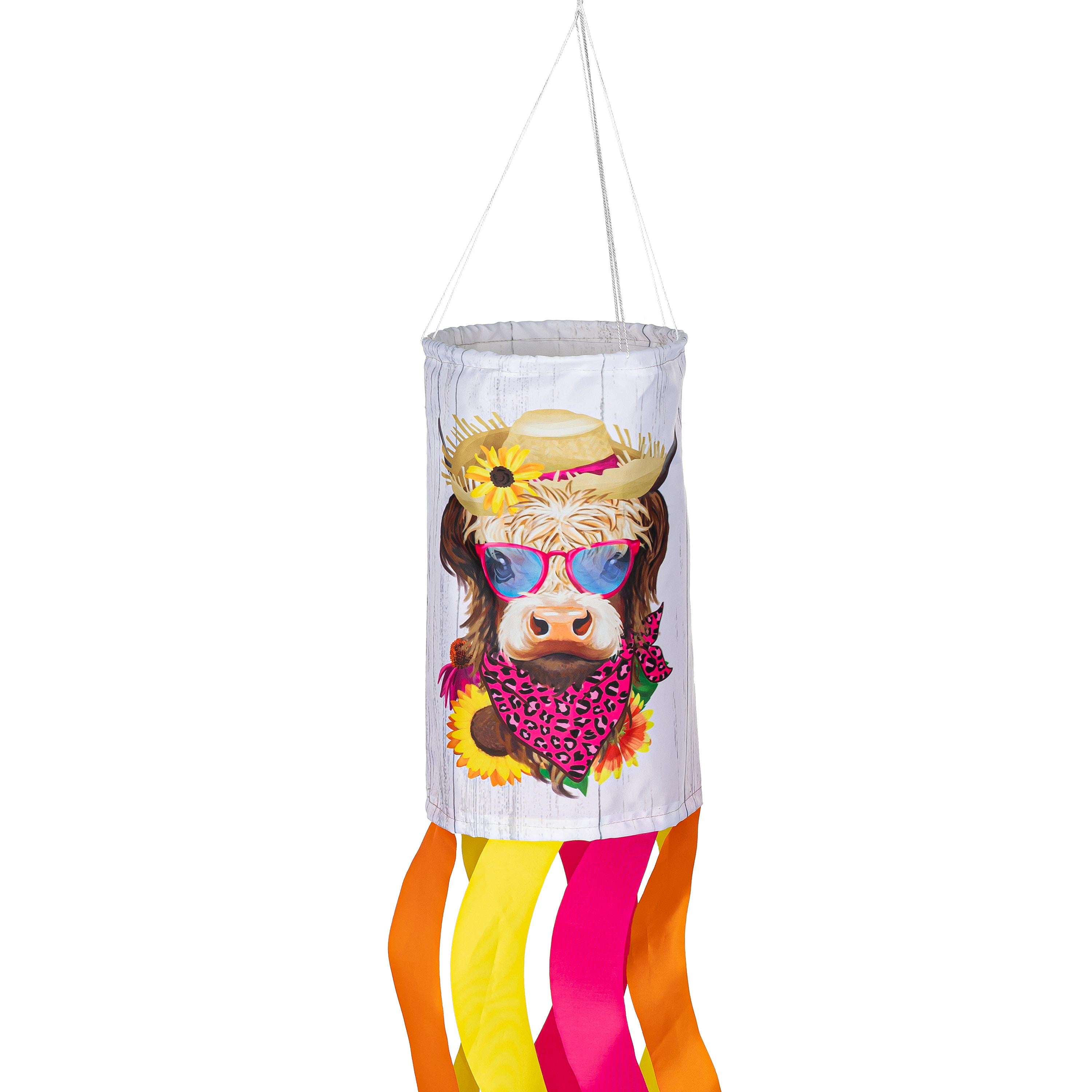 Summer Highland Cow Windsock