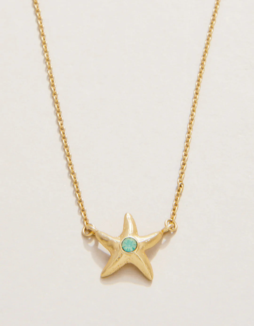 Spartina SLV Necklace 18" Friendship/Starfish Gold