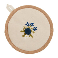 Embroidery Pot Holder - 3 Styles BY MUD PIE