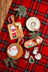 Classic Christmas Tidbit Plates By Mud Pie