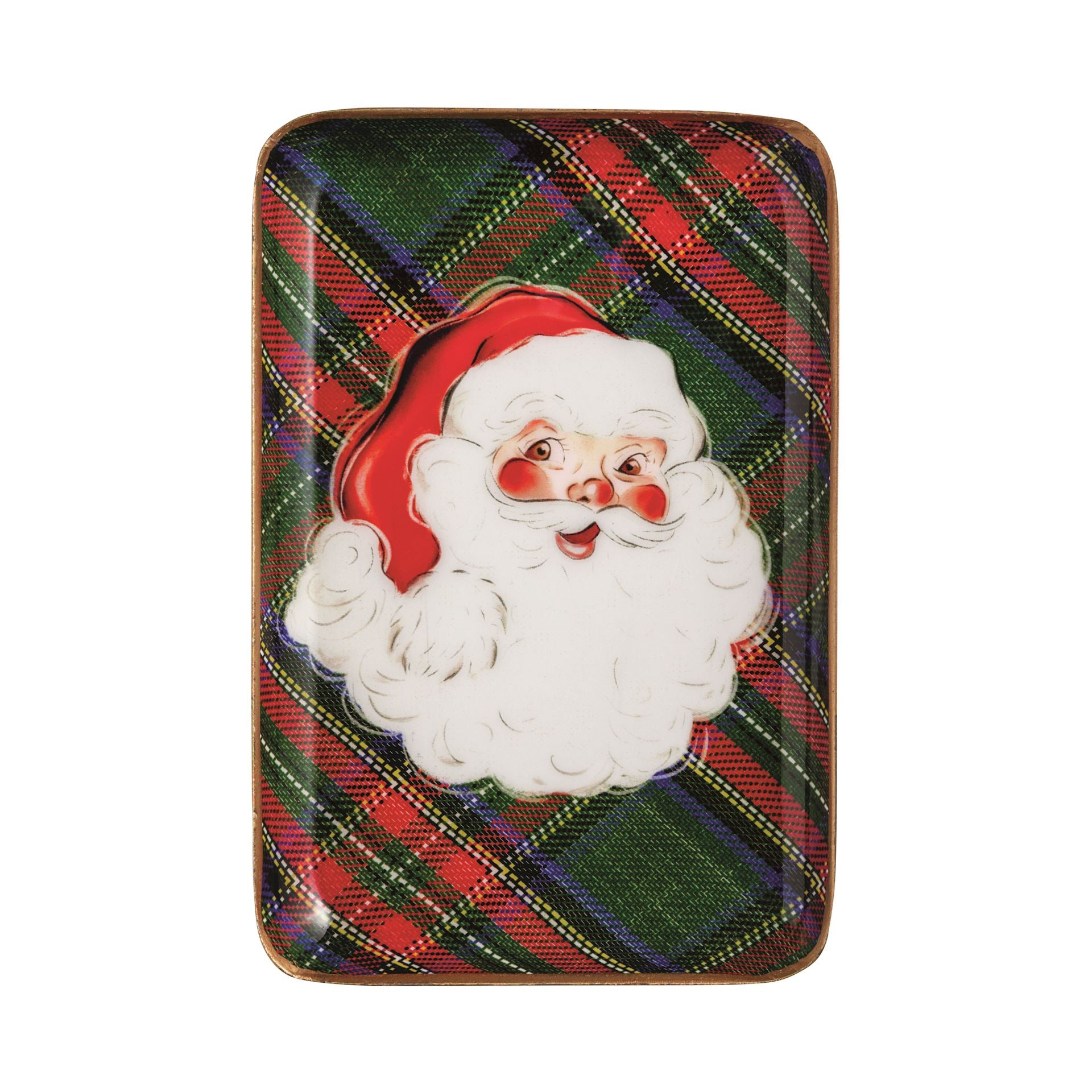 Tartan Tidbit Tray by Mud Pie