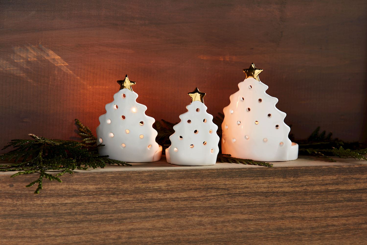 Christmas Tree Votive Set By Mud Pie
