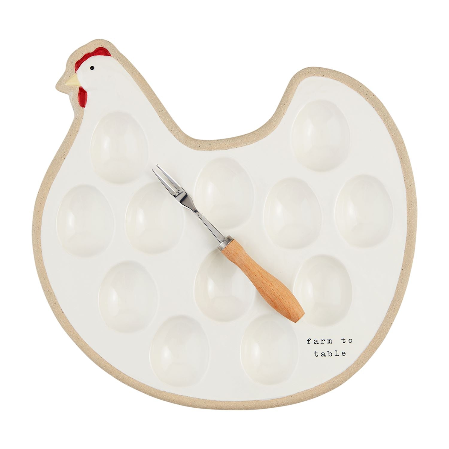 Hen Deviled Egg Plate Set BY MUD PIE - A. Dodson's