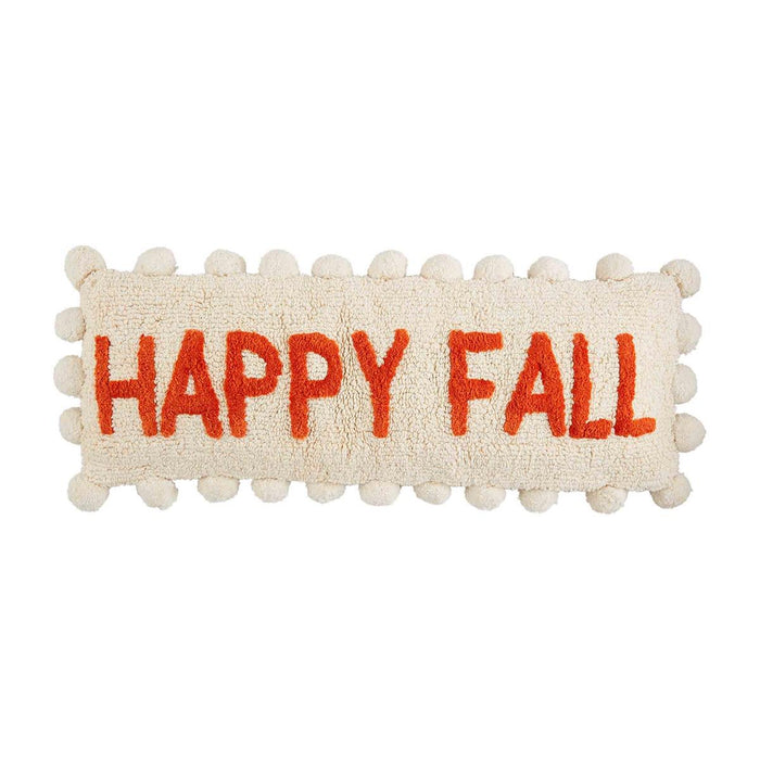 Happy Fall Tufted Pillow BY MUD PIE
