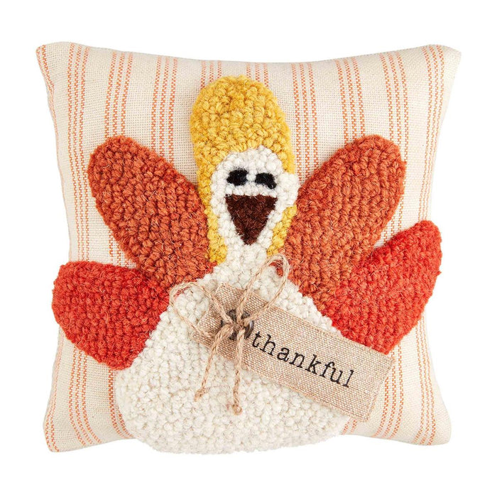 Mini Thanksgiving Pillow - 2 Styles BY MUD PIE