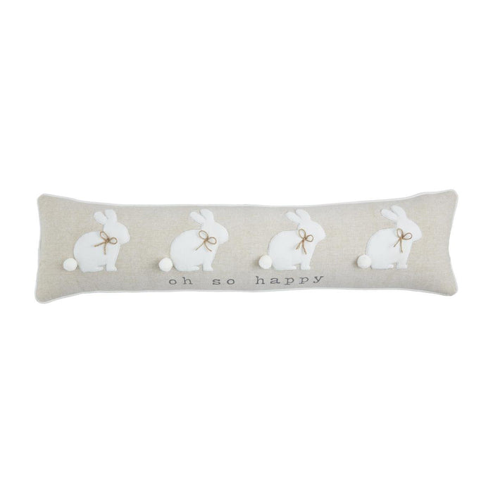 Easter Long Applique Pillow - 2 Styles BY MUD PIE