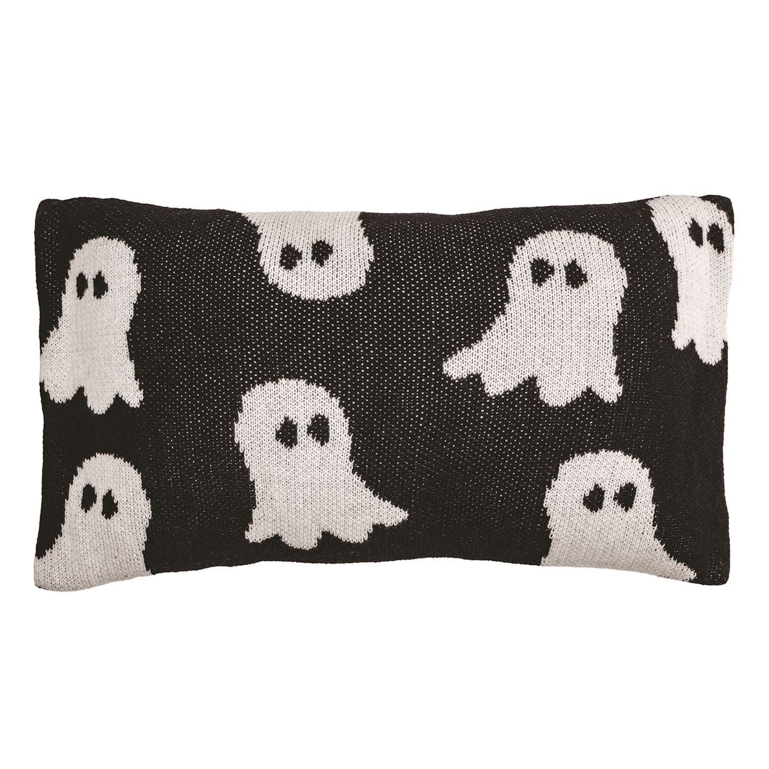 Ghost Halloween Knit Pillow By Mud Pie