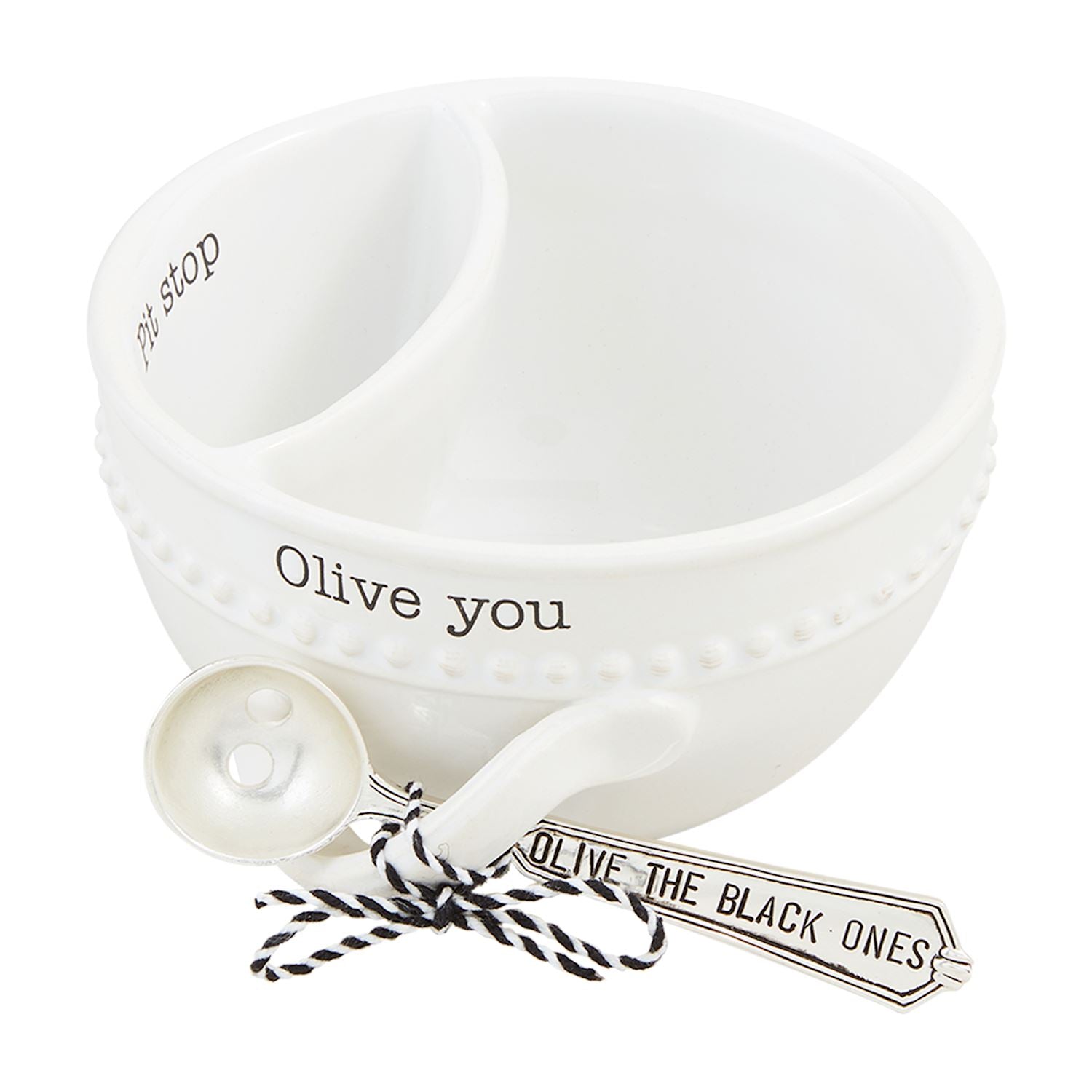 Olive Bowl & Spoon Set By Mud Pie