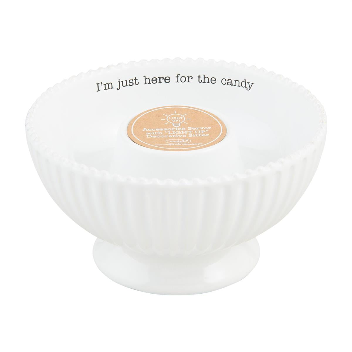 PEDESTAL CANDY BOWL BY MUD PIE - A. Dodson's