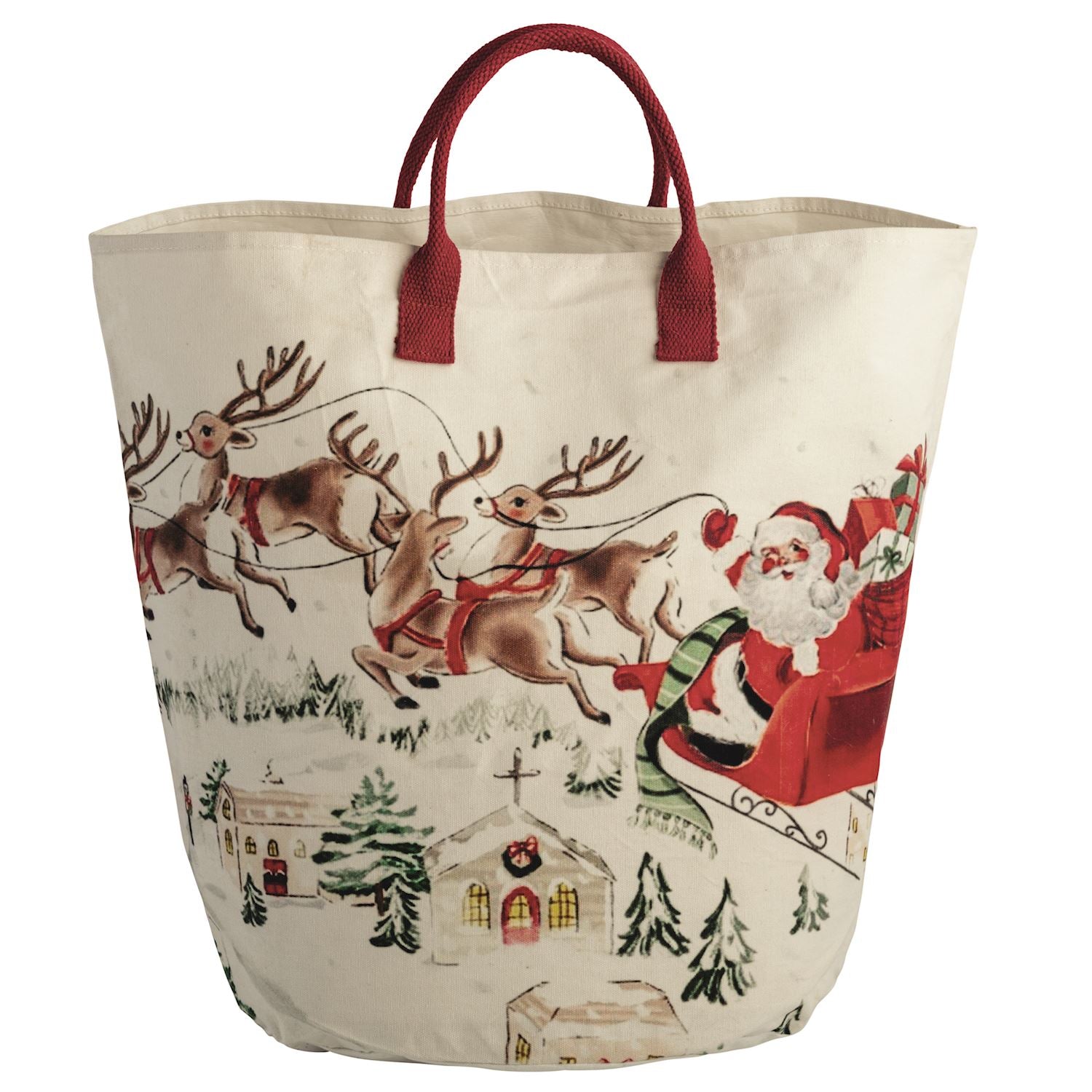 Santa Oversized Tote By Mud Pie