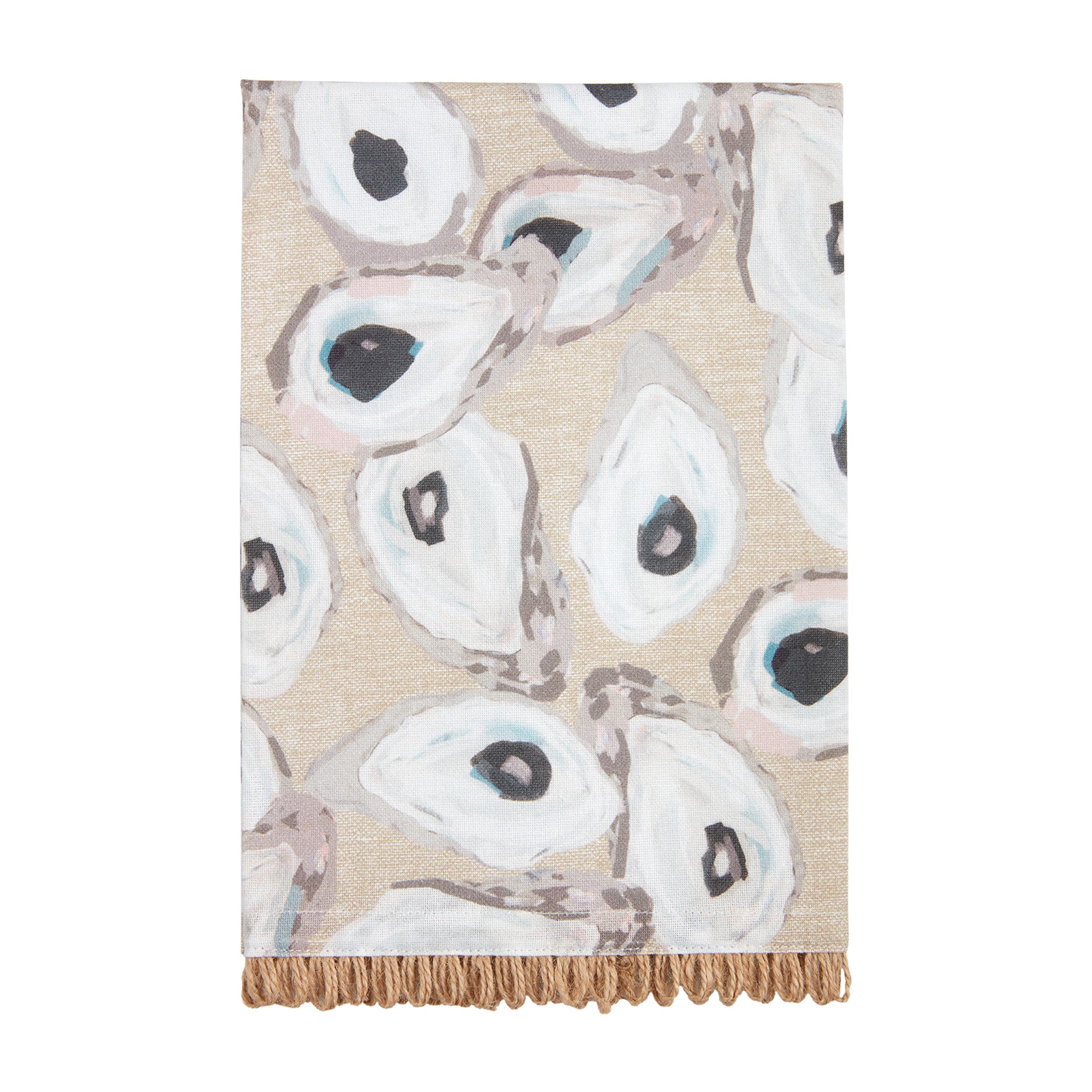 Chambray Oyster Towel By Mud Pie