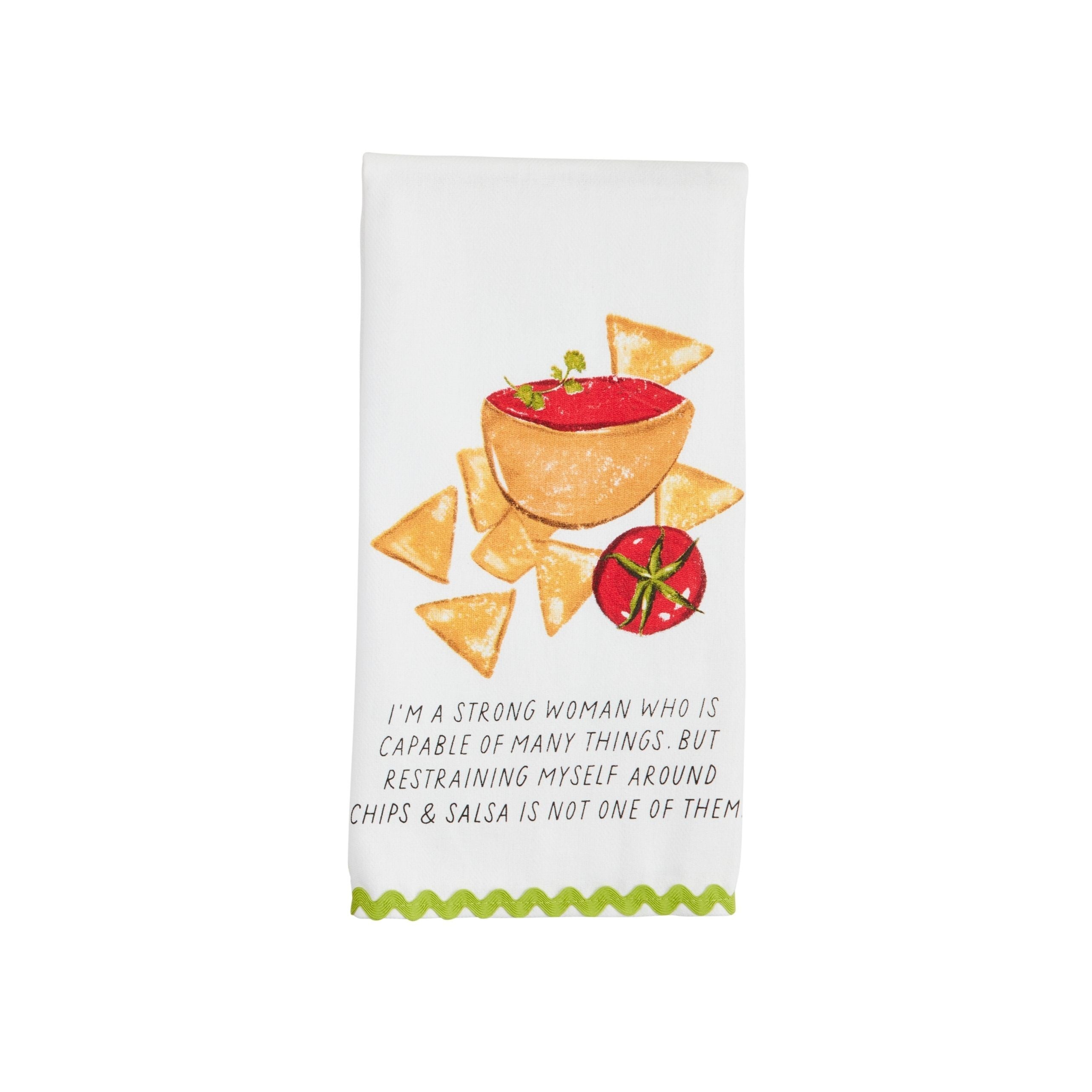 Chips & Salsa Trim Towel By Mud Pie