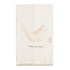 White Christmas Stripe Hem Towel by Mud Pie