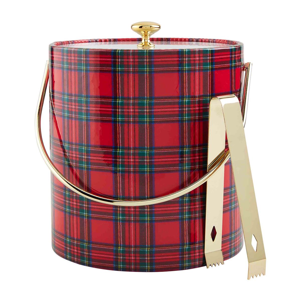 Tartan Ice Bucket Set BY MUD PIE - A. Dodson's