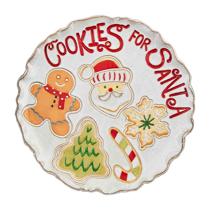 Cookies For Santa Plate BY MUD PIE