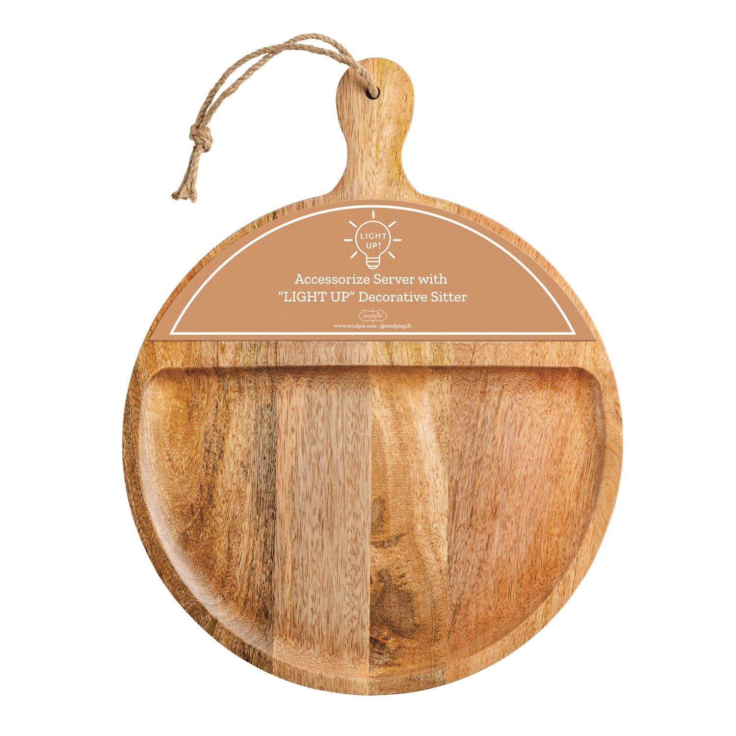 Large Sitter Wood Board By Mud Pie