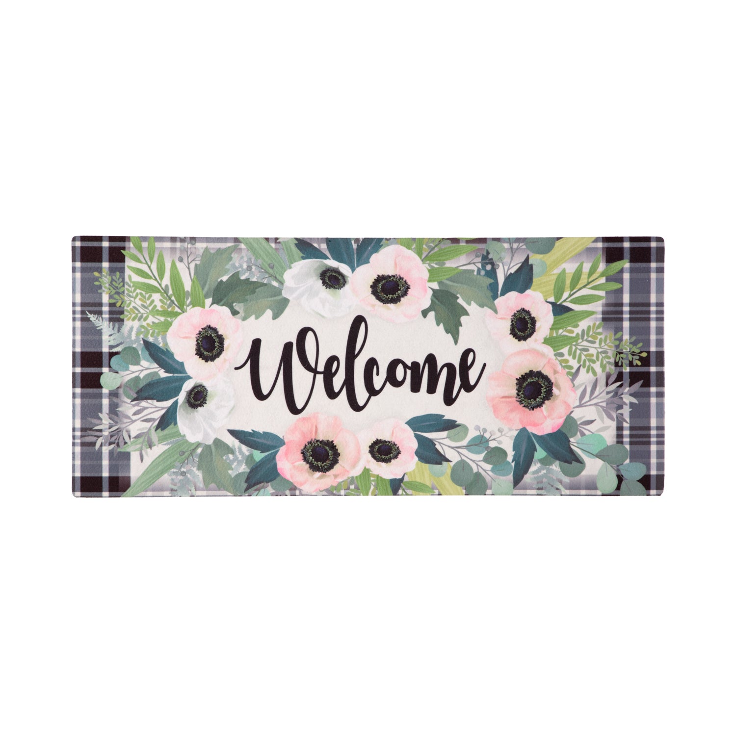 Beautiful Floral Welcome Sassafras Switch Mat - A. Dodson's