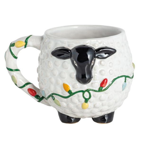 FARM XMAS SHEEP MUG By Mud Pie