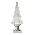 12.25 Lighted Flat Tree with Silver Swirling Glitter - A. Dodson's