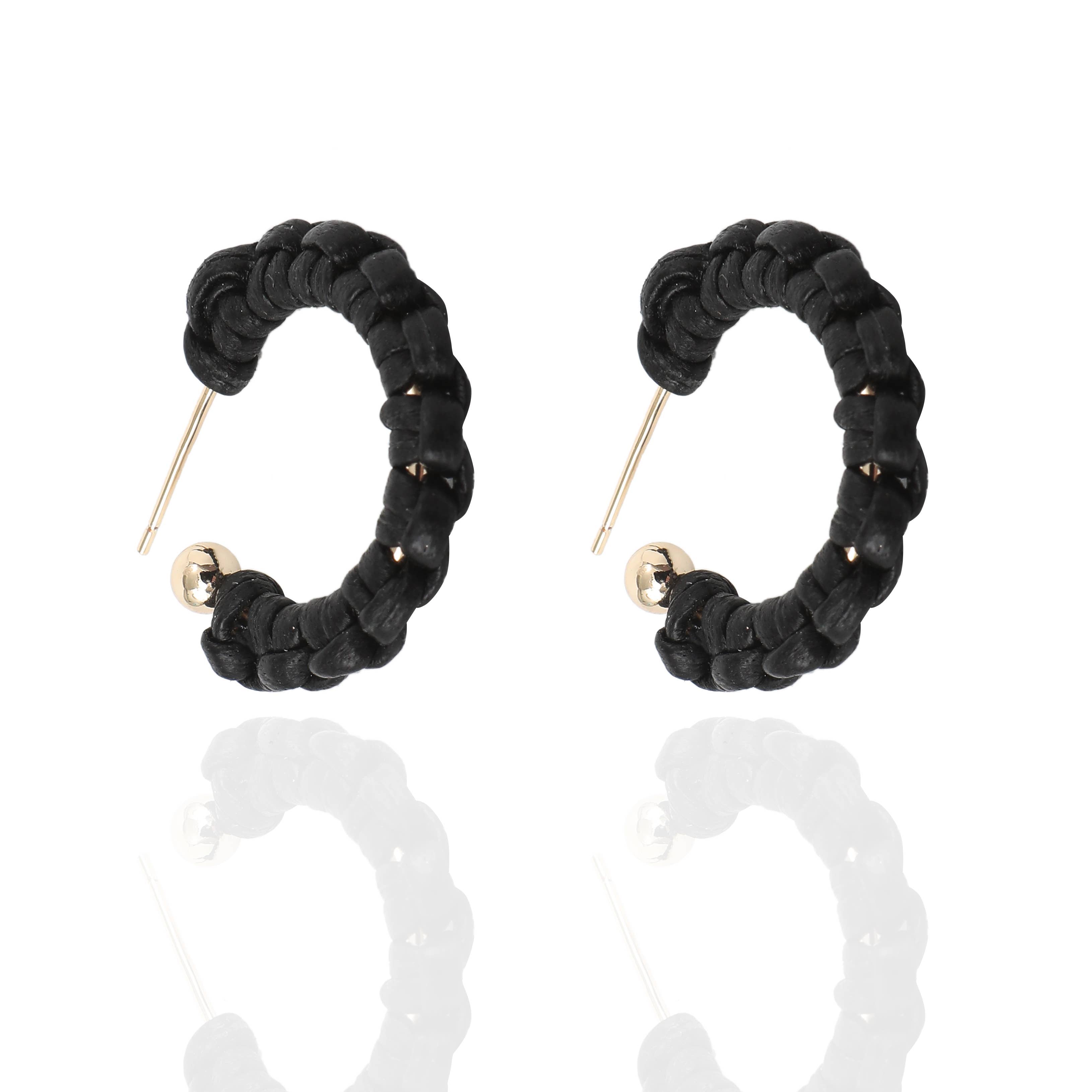 Petite Braided Hoop Earrings