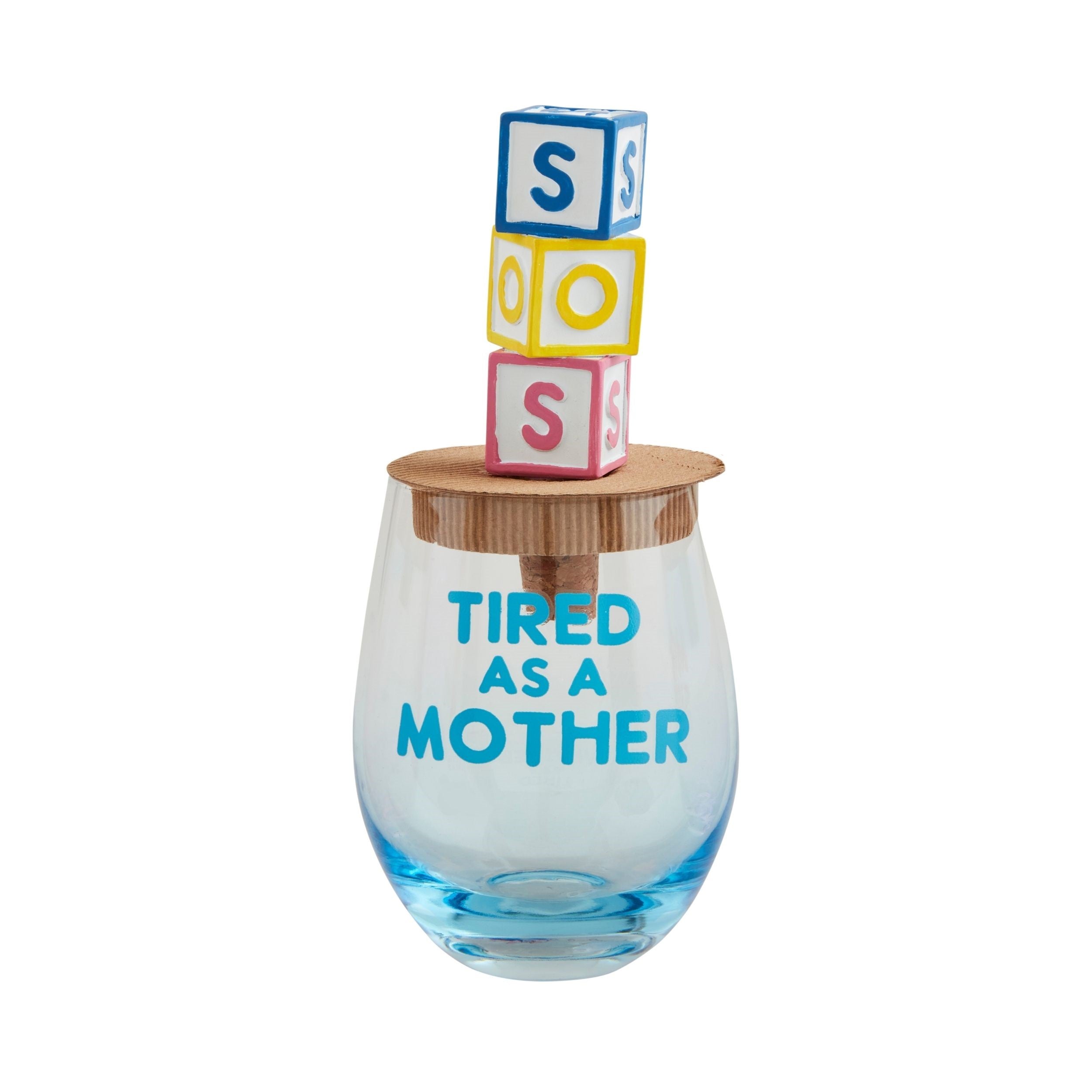 Sos Wine Glass And Topper