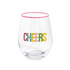 Beaded Cheers Wine Glass By Mud Pie