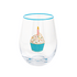 Beaded Cupcake Wine Glass By Mud Pie
