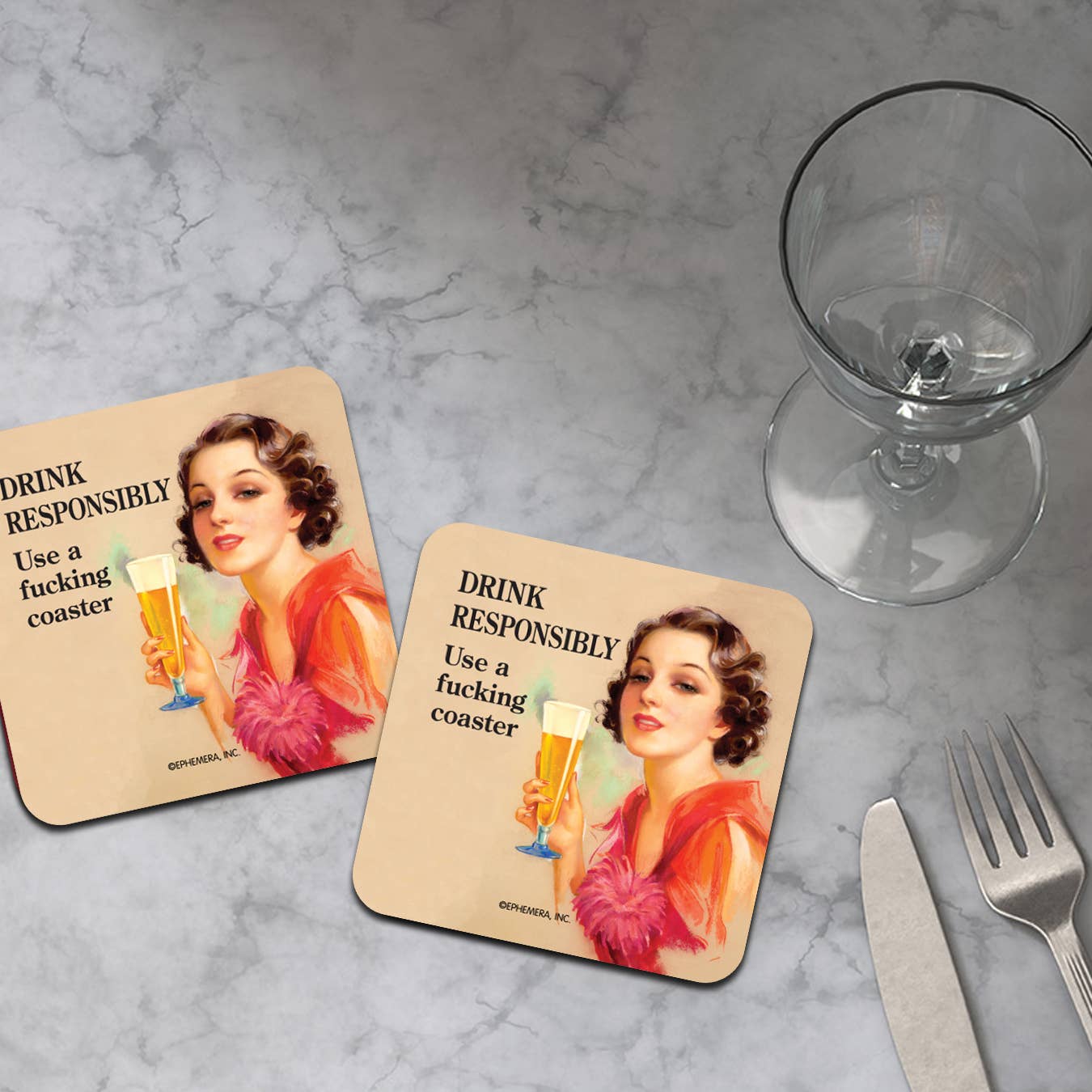 Drink Responsibly coaster