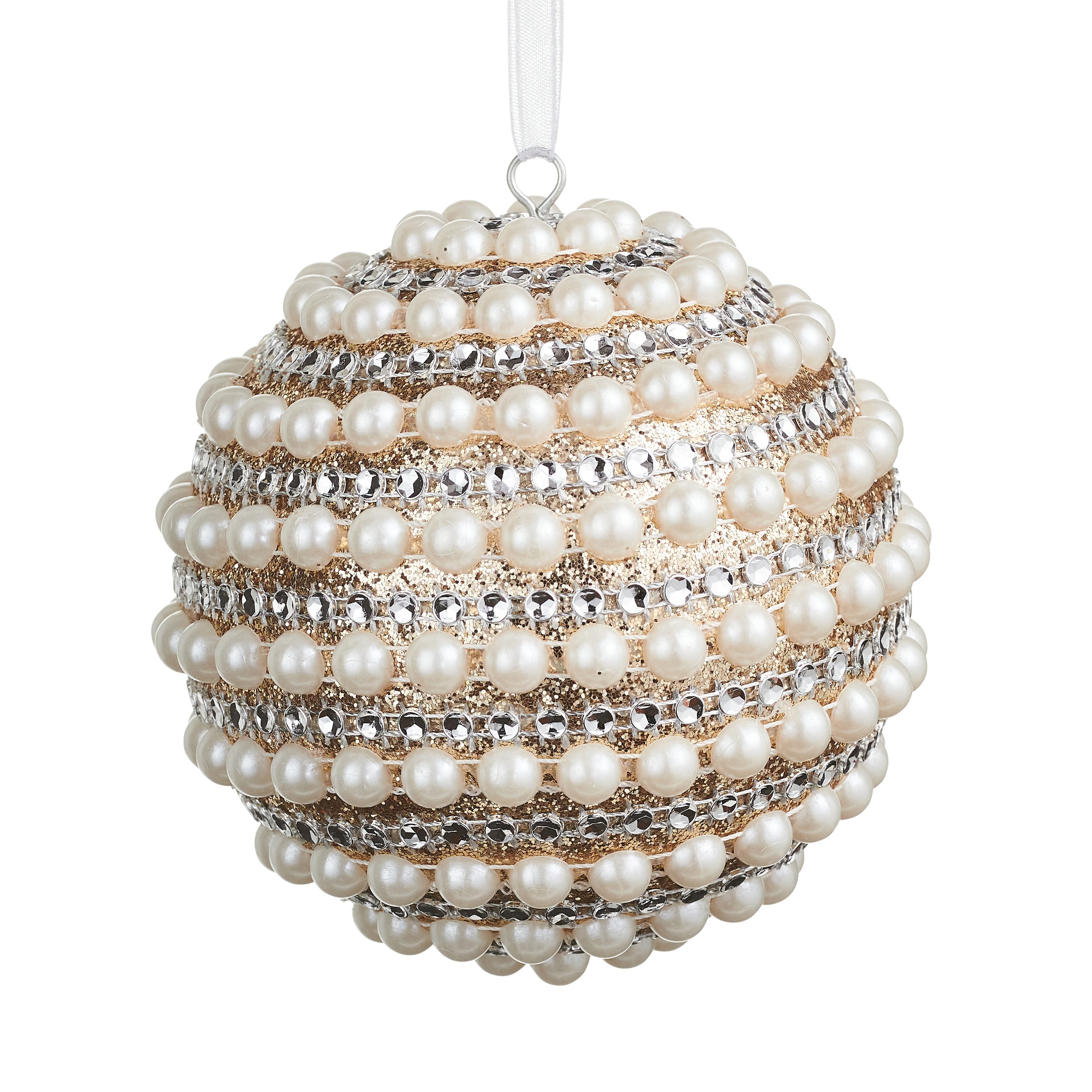 4 Pearled Ball Ornament - A. Dodson's