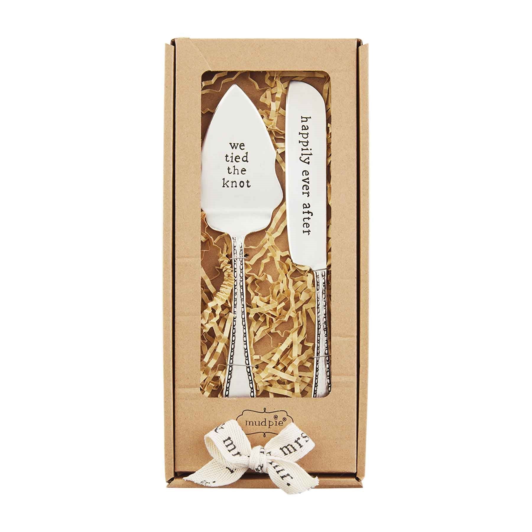 Wedding Cake Utensil Set By Mud Pie
