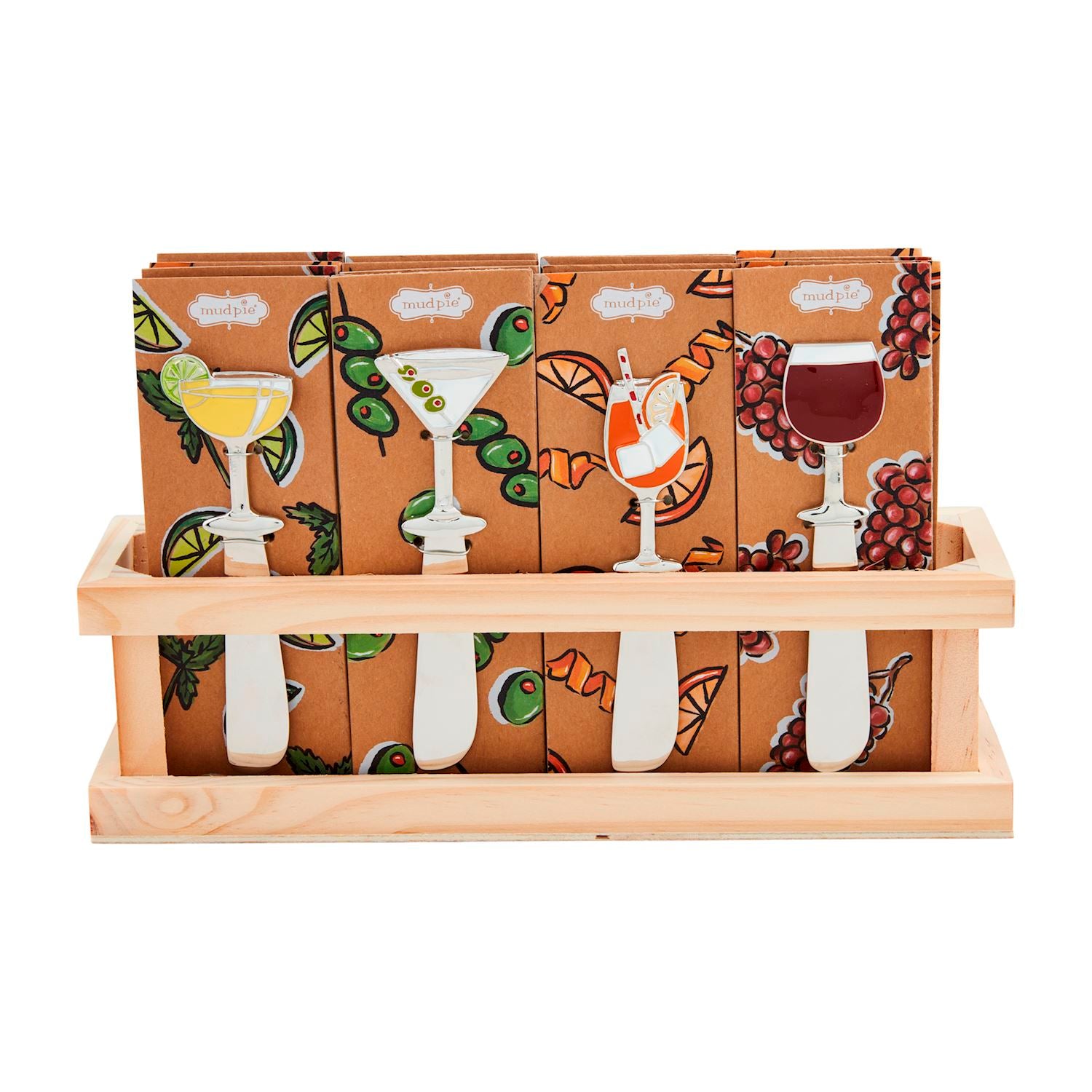 Cocktail Enamel Spreaders - 4 Styles BY MUD PIE