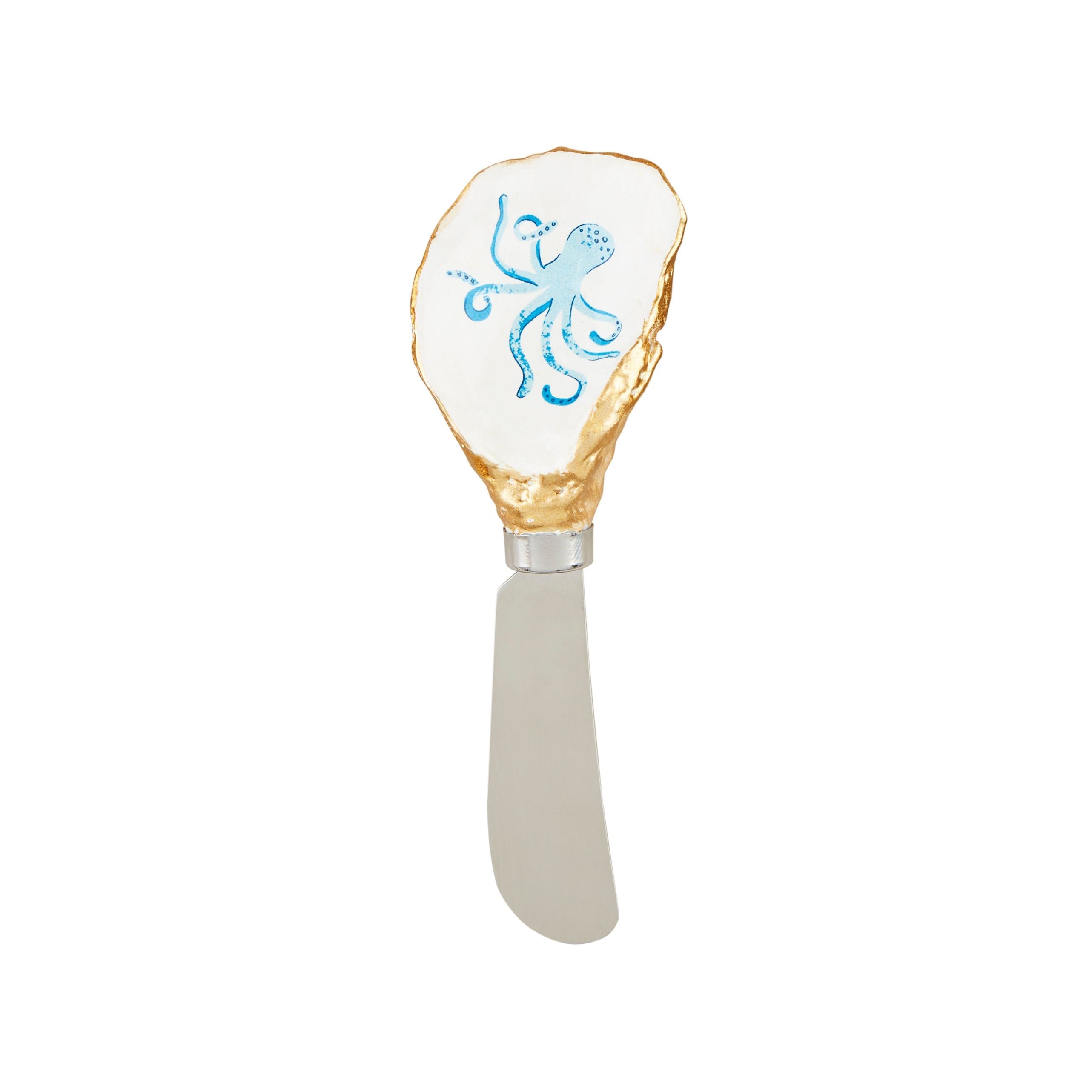 Octopus Patterned Oyster Spreader By Mud Pie