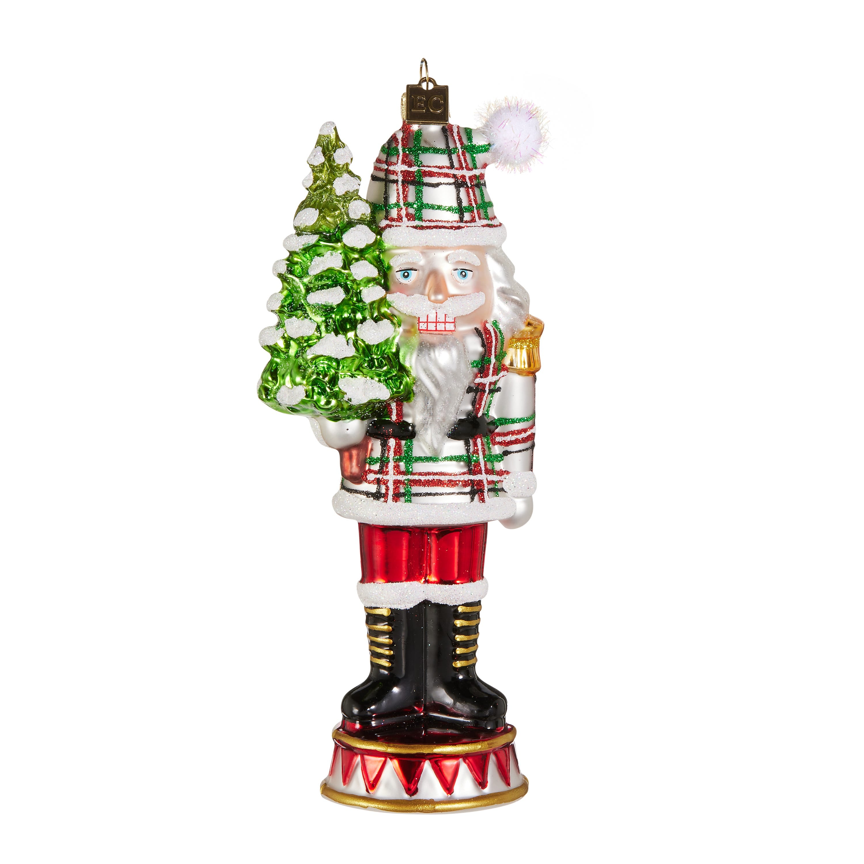 EC 7 Plaid Nutcracker Ornament - A. Dodson's