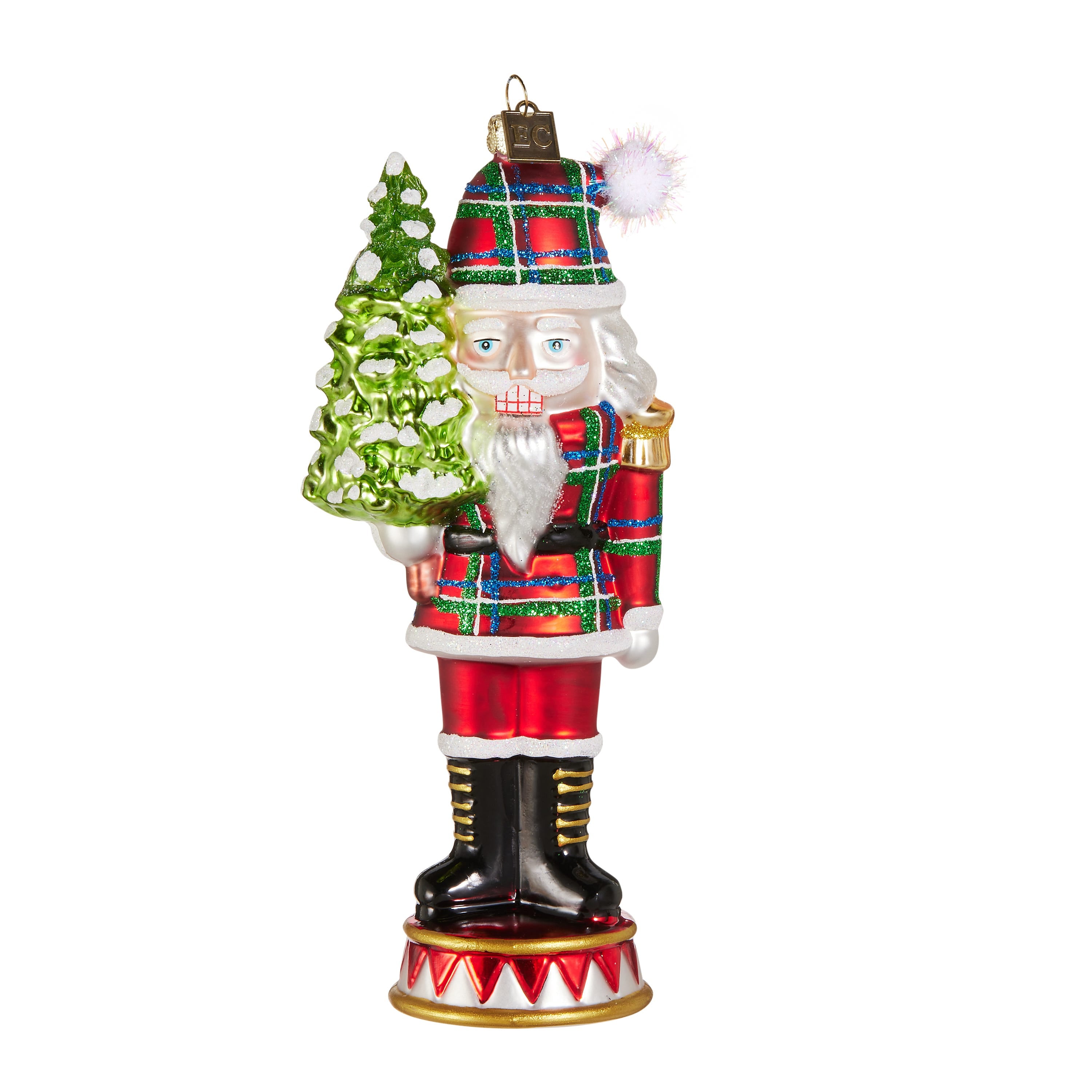 EC 7.5 Plaid Nutcracker Ornament - A. Dodson's