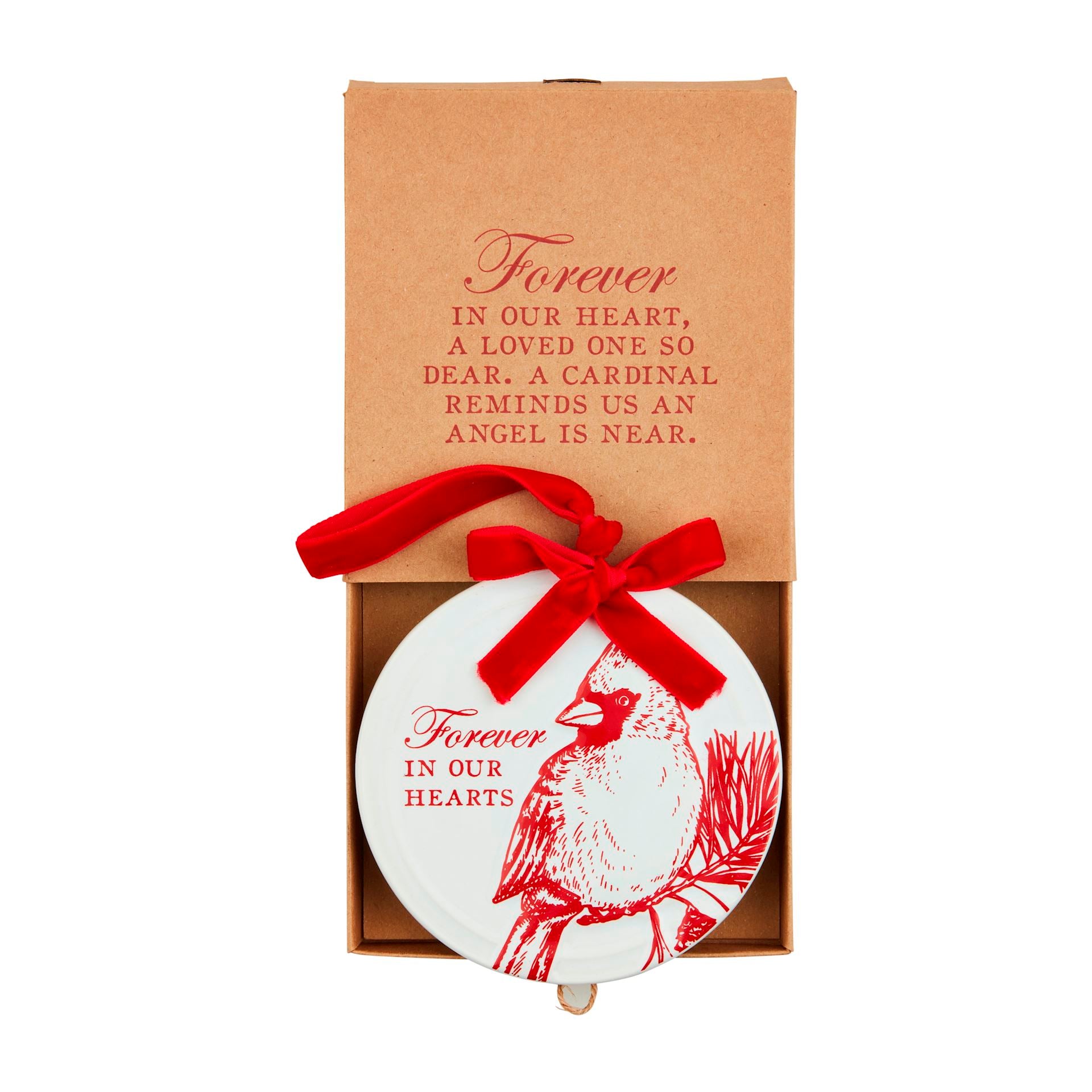 Cardinal Disc Ornament by Mud Pie