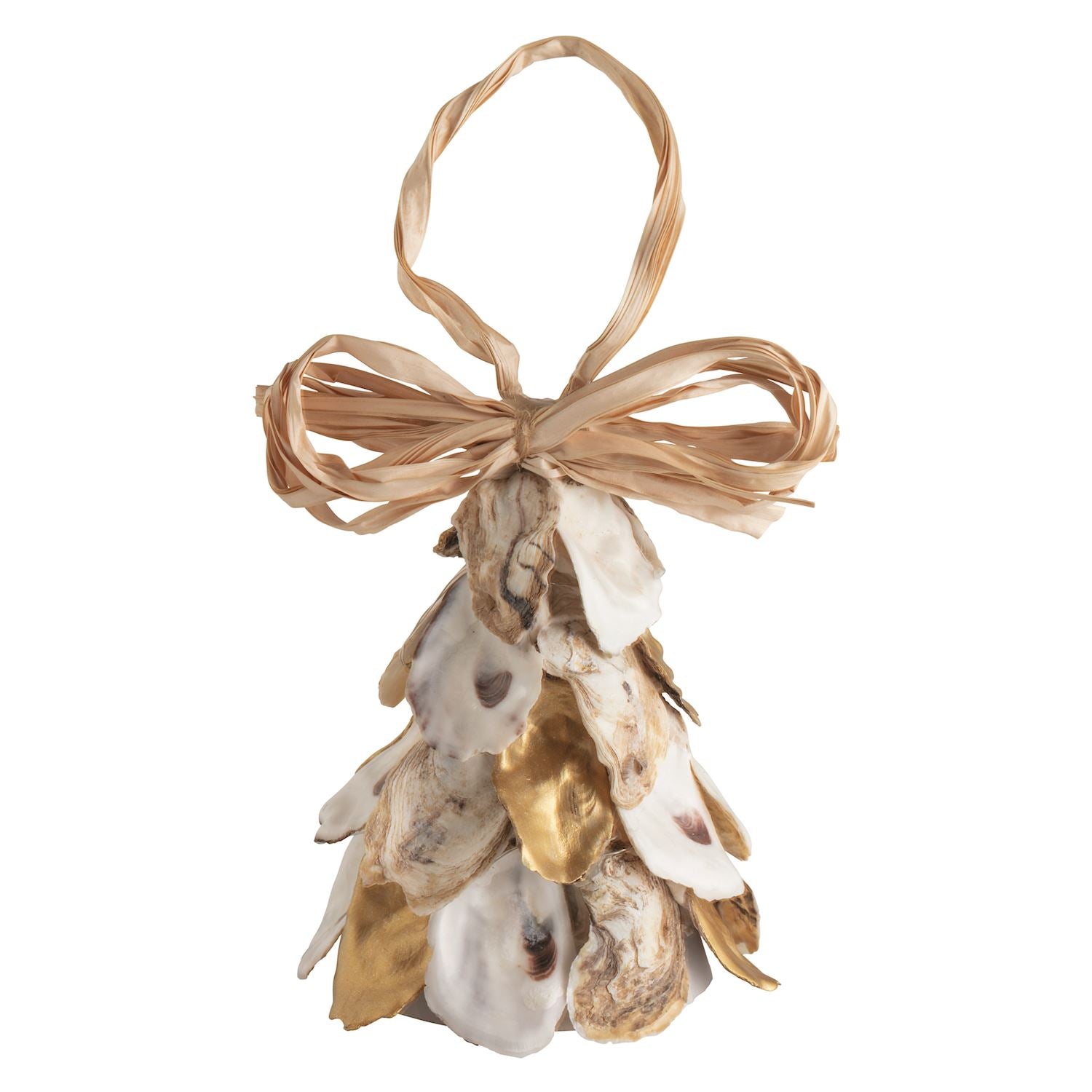 Gold Oyster Tree Light-Up Ornament By Mud Pie