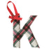 Initial Tartan Ornament By Mud Pie
